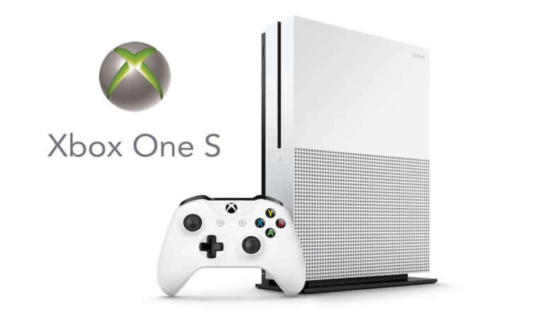 Xbox One S Console Vertical Right Angle