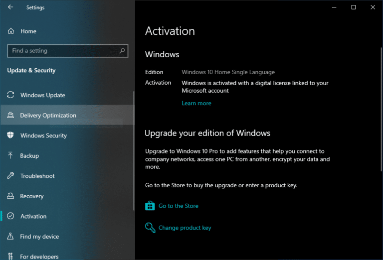 how to check the product key in windows 10