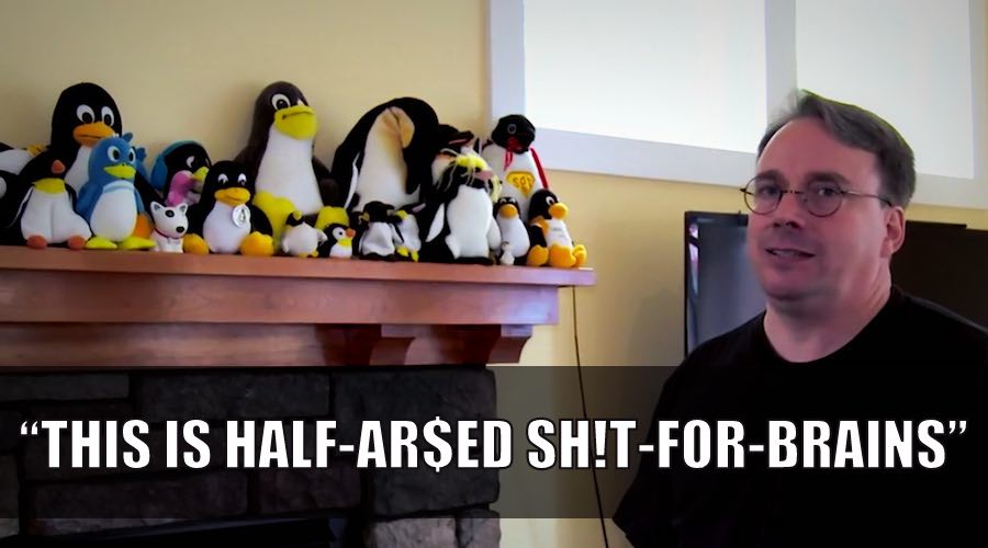 LINUS TORVALDS ANGRY MAD COMMENT SYNTAX SHIT CODE