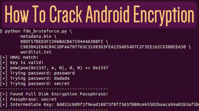 crack android encryption