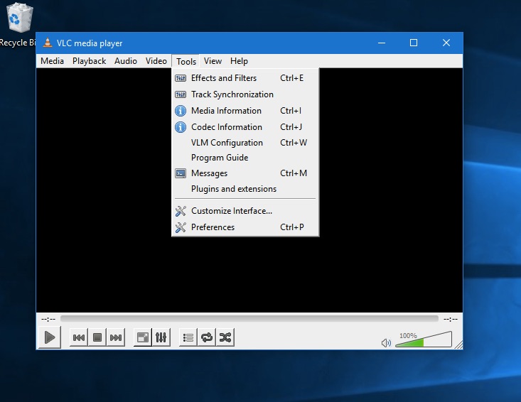 enable hardware acceleration in vlc windows 10 2