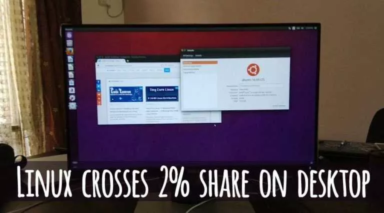 Linux Desktop Operating System Share Crosses 2% For The First Time Ever