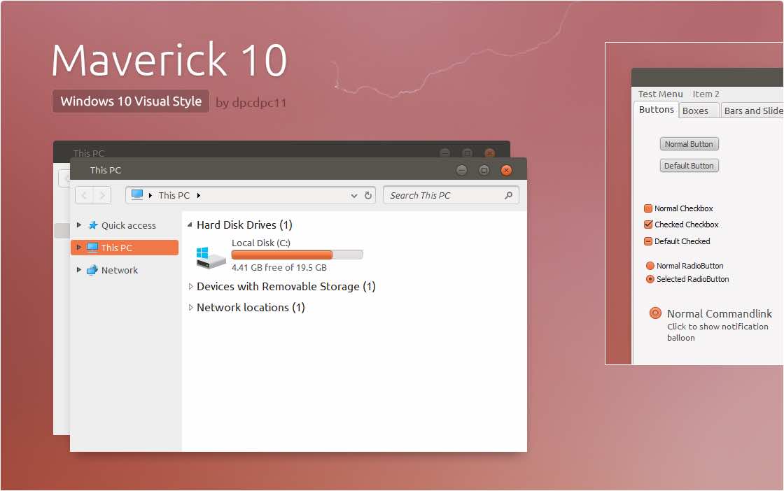 тема Ubuntu Windows 10
