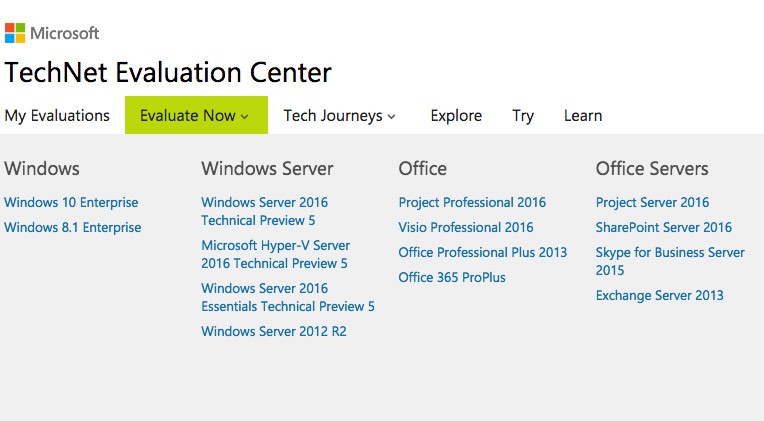 Technet Microsoft. Evaluation Center. Windows Server Technical Preview. Technet Microsoft forum. Server evaluation