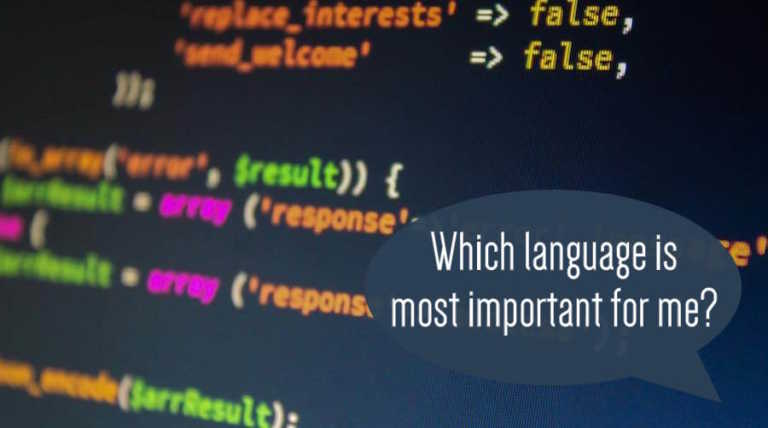 most important programming languages 2016