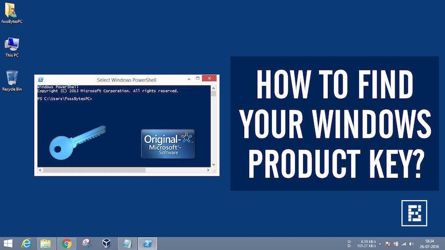 get office 2013 product key powershell