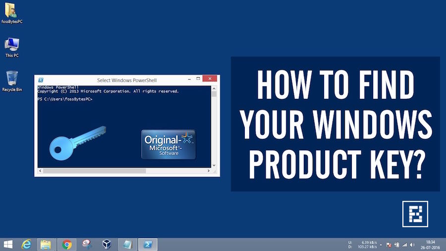 how to find windows 10 pro product key using command prompt