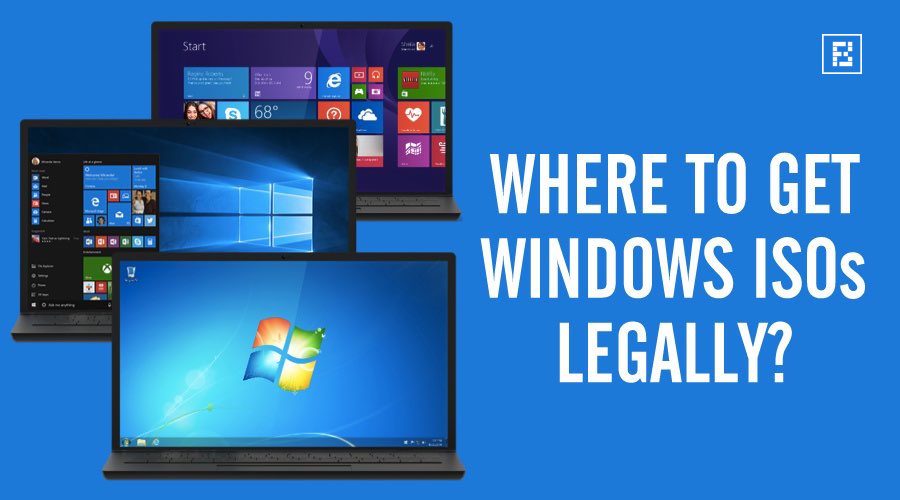 windows iso files legally