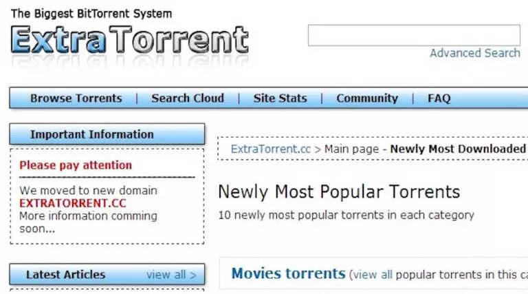 Facebook Deletes ExtraTorrent Official Page And Disables User Accounts