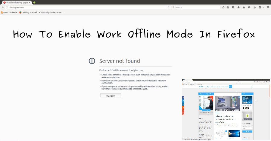 Work Offline Mode In Firefox