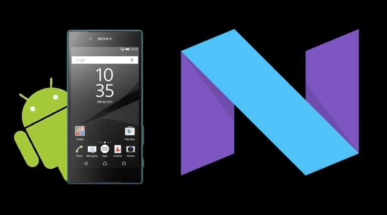 android nougat n sony