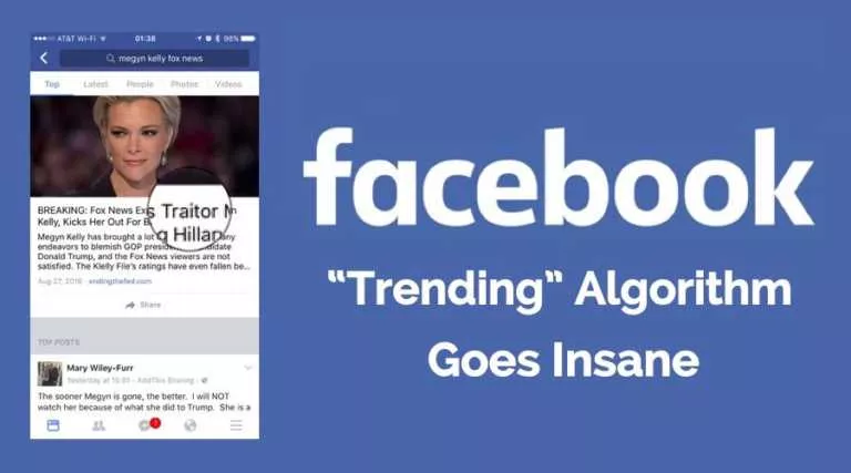 facebook trending algorithm crazy
