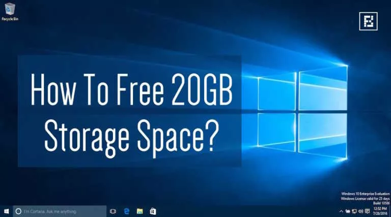 how to free 20gb storage space