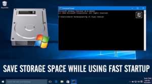 how to save hard disk space windows 10 fastboot