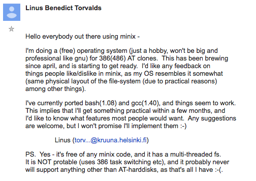 linus-torvald-first-linux-email