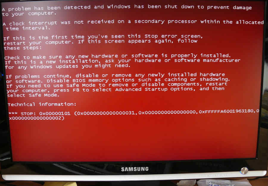 mozilla firefox critical error red screen