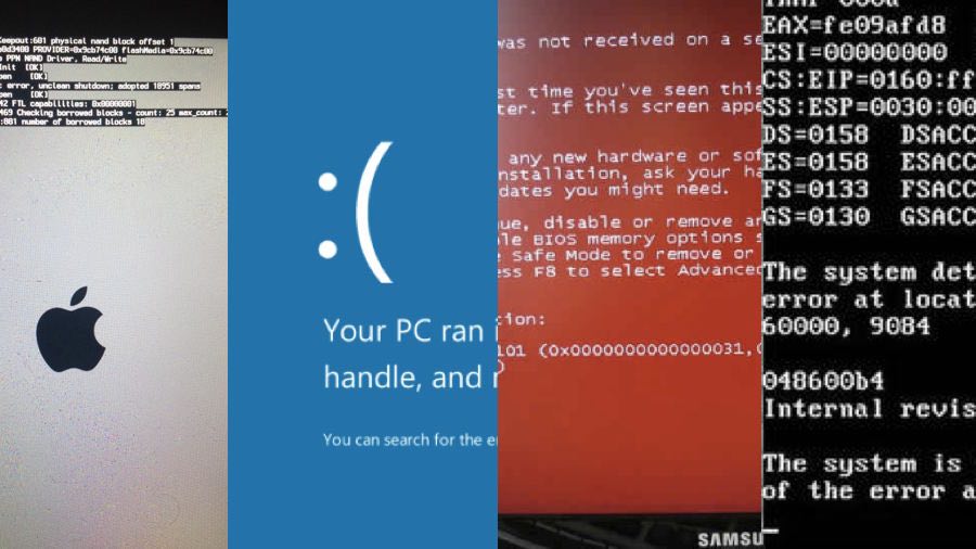 Heard Of Blue Screen of Death? There Are Black, Red, Green, White