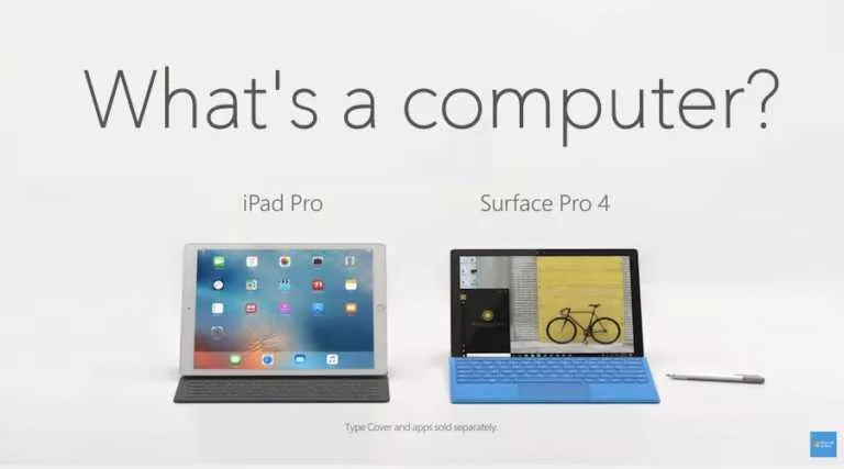 what's a computer ipad surface ad