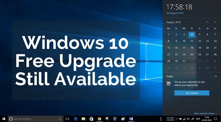 free windows 10 upgrade from windows 7