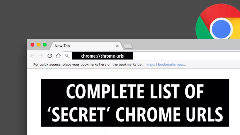 GOOGLE CHROME SECRET URL LIST
