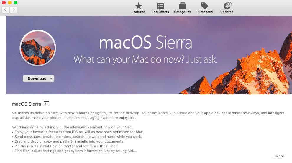 macos sierra download