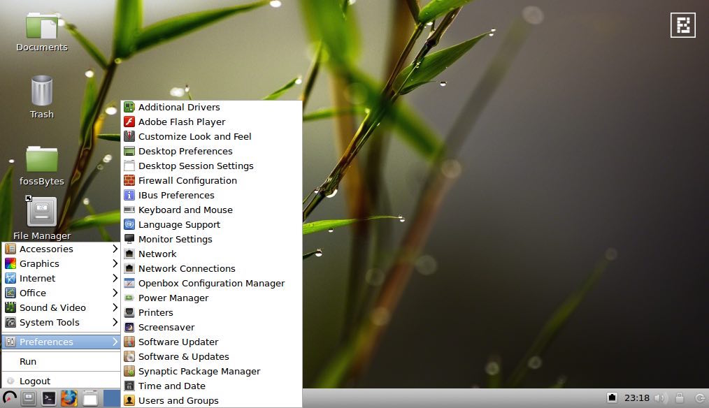 wattos r10 lxde screenshot main menu