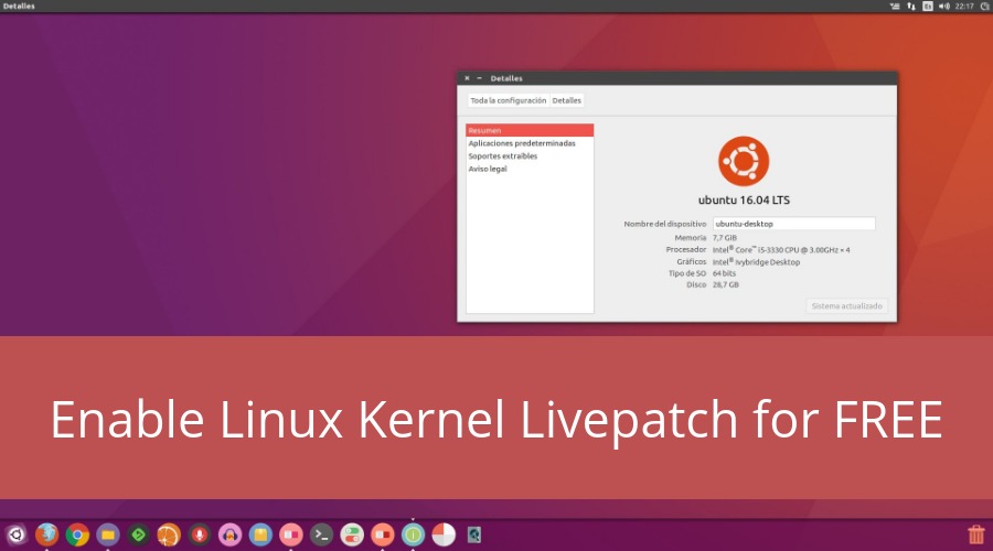 Ubuntu livepatch как удалить