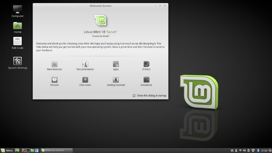 Ambiente de desktop Linux Canela