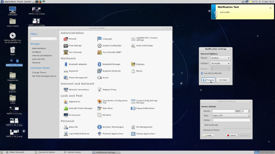 Ambiente de desktop Linux MATE