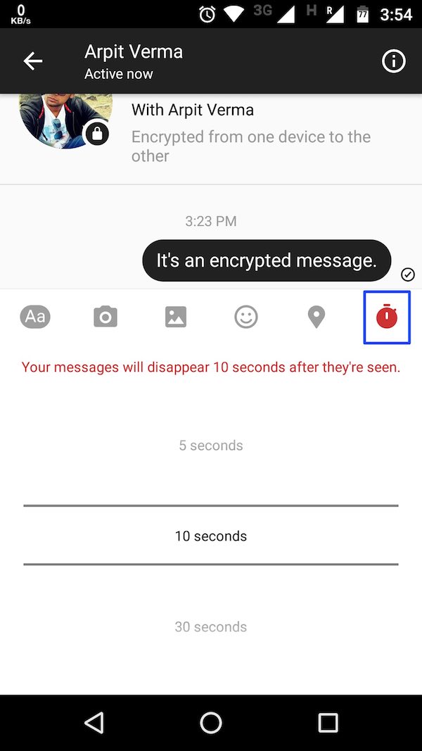 How To Encrypt Your Facebook Messenger And Send Self-destruct Texts