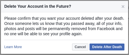 Delete Facebook Account after Death 2