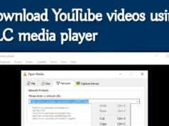 download youtube video with vlc