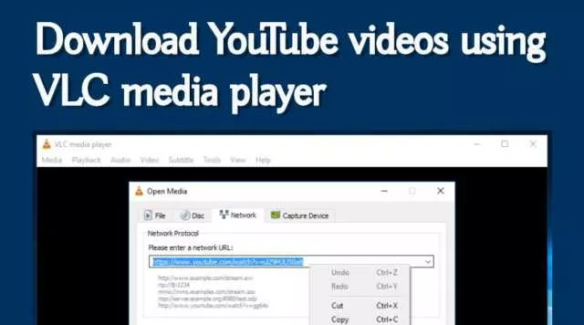 use vlc to download youtube