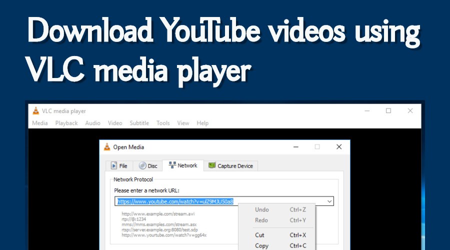 how to download youtube video using vlc