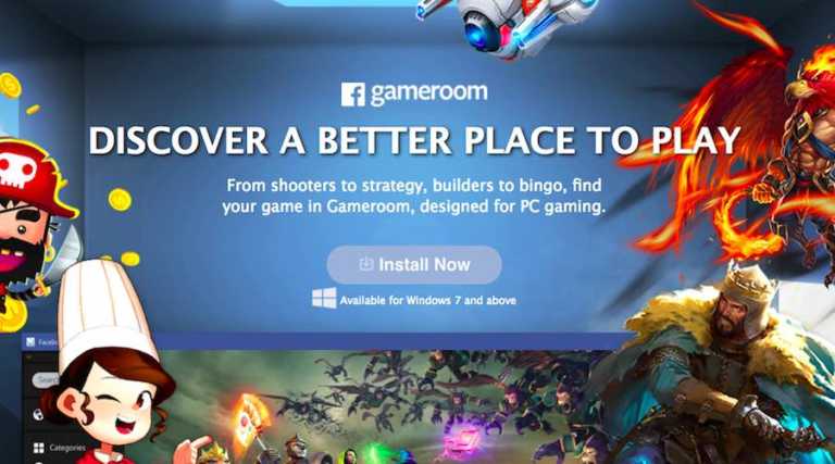 Facebook Launches “Gameroom” Platform For Windows 7 And Above