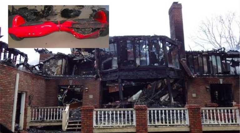 Hoverboard Fire Destroys $1 Million Home, Family Sues Amazon For $30 Million