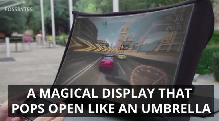 SPUD: A Crazy 24-inch Portable Display That Pops Open Like An Umbrella