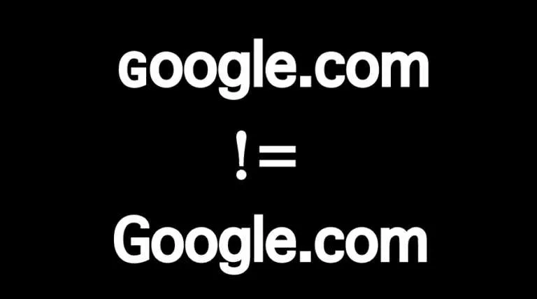 Beware!!! ɢoogle(dot)com is not Google.com
