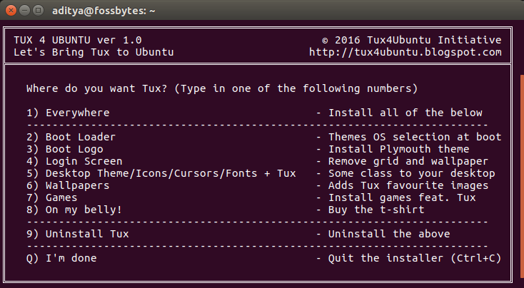 Ubuntu tux themes