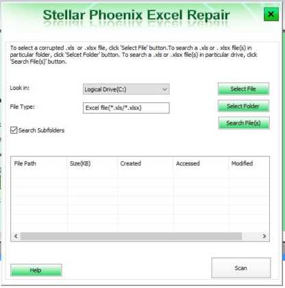 stellar phoenix excel repair price