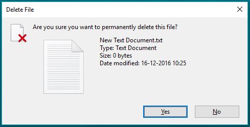 permanently delete files