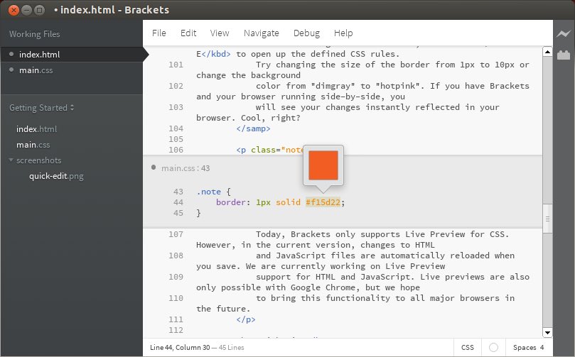 brackets-best-text-editor-linux