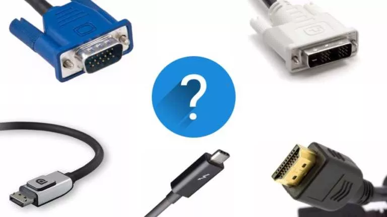 Difference Between HDMI, VGA, DisplayPort, DVI, Thunderbolt, And MHL