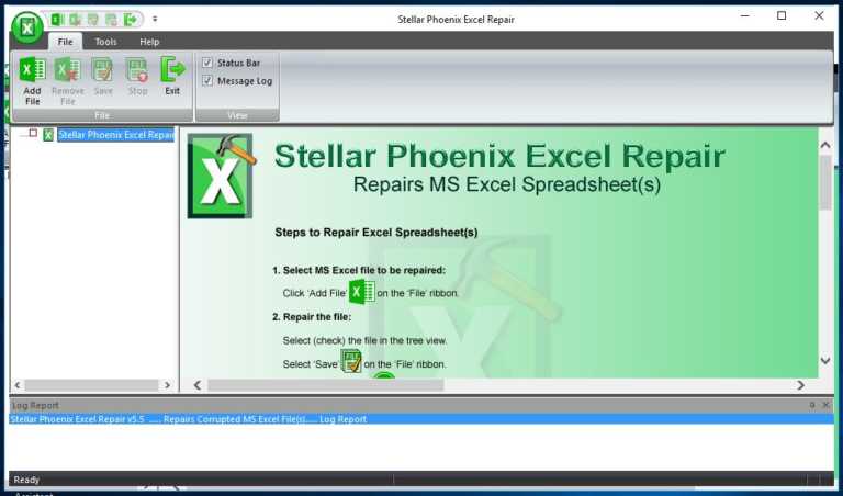 stellar phoenix excel repair long scan