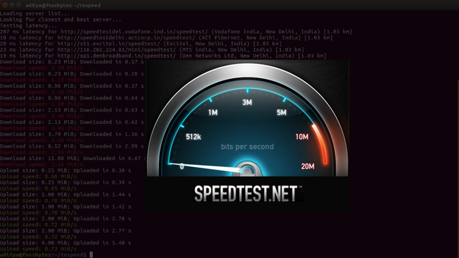 How To Test Speed Using Linux Command Line?