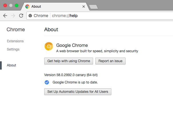 chrome canary vs chrome