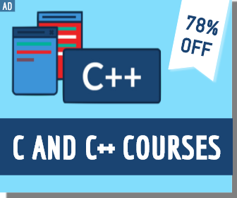 C AND C++ COURSE SQUARE BANNER AD