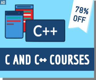 C و C ++ BANNER مربع الدورة الإعلانية