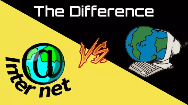 Difference Internet and web