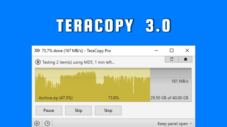 copy with teracopy